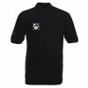 Herren Polo-Hemd "Richard" L7b schwarze Motive Regular-Fit Baumwoll-Mix von SASS