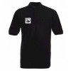 Herren Polo-Hemd "Richard" L8b schwarze Motive Regular-Fit Baumwoll-Mix von SASS