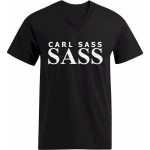 Herren T-Shirts "Ferdi" L6wsil V-Ausschnitt Regular-Fit Baumwoll-Mix von SASS