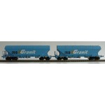 B-Models 45334 Set A 2x Silowagen Getreide blau GRANIT SNCF Ep. V-VI