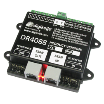 DIGIKEIJS DR4088GND 16-Kanal Rückmeldemodul S88N 3-RAIL AC Wechselstrom
