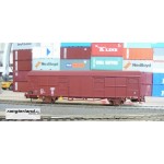 HERIS 17503 gedeckter Güterwagen 2-achsig braun Gbs263 JZ Ep.IV