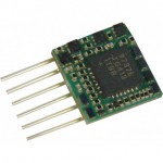 Zimo MX616N Miniatur Decoder - 8 x 8 x 2,4 mm -  0,7 A  6-pol Schnittstelle NEM651 auf Platine, keine Drähte 