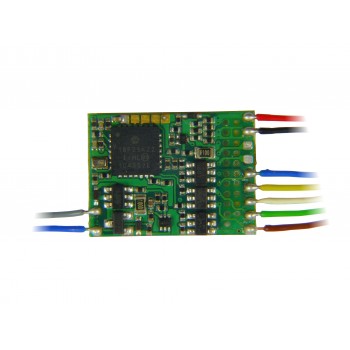 Zimo MX686 Funktions-Decoder mit Energiesp.-Ansch.  -  20,5 x 15 x 4 mm - 1,2 A 