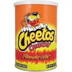 Cheetos Crunchy Flamin Hot Canisters 4.25 OZ (120.4g) Karton mit 12 Stück 